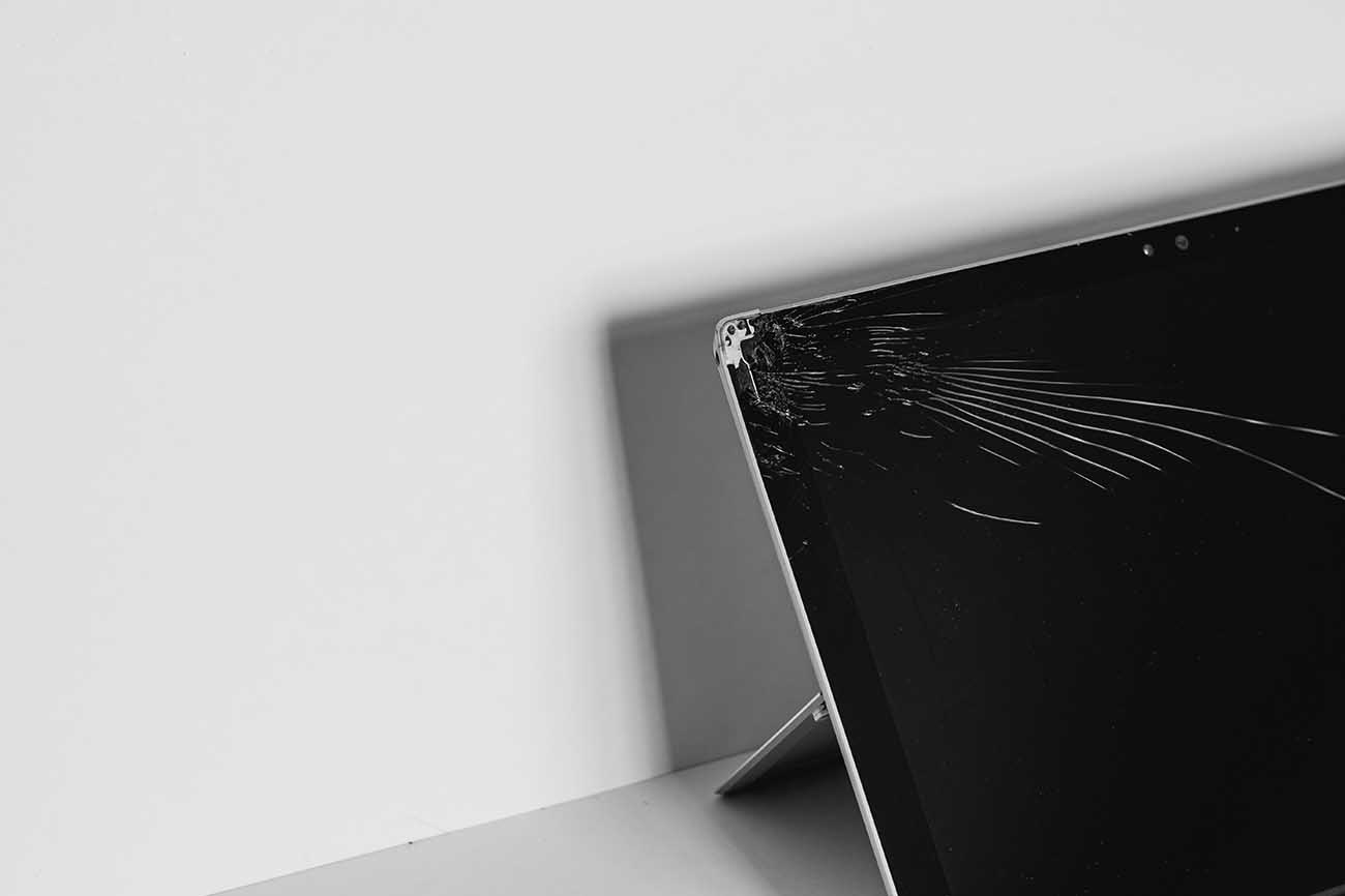 Microsoft Surface with broken screen