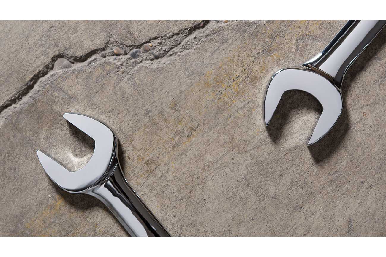 Wrenches on concrete